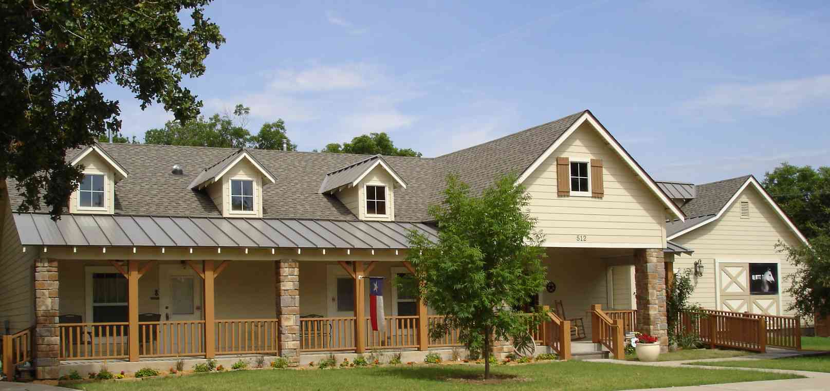 front facade of ranch house Bed and Breakfast Inn